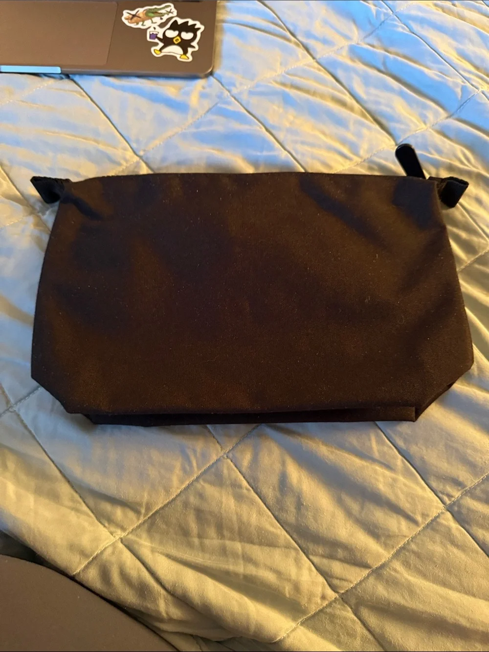 Basic black cosmetic bag